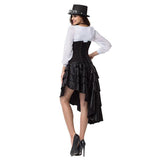 Brocade Underbust Corset Steampunk Costume With Skirt