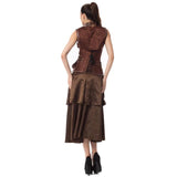 Plus Size Corsets Gothic Victorian Steampunk Costumes Outfits with Skirt