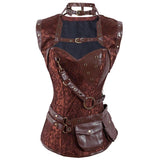 Plus Size Corsets Gothic Victorian Steampunk Costumes Outfits with Skirt