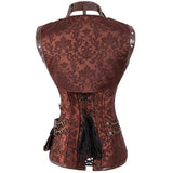 Plus Size Corsets Gothic Victorian Steampunk Costumes Outfits with Skirt