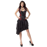 Plus Size Corsets Gothic Victorian Steampunk Costumes Outfits with Skirt