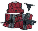 Plus Size Corsets Gothic Victorian Steampunk Costumes Outfits with Skirt